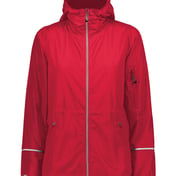 Front view of Women’s Packable Hooded Jacket