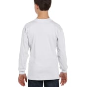 Back view of Youth Authentic-T Long-Sleeve T-Shirt