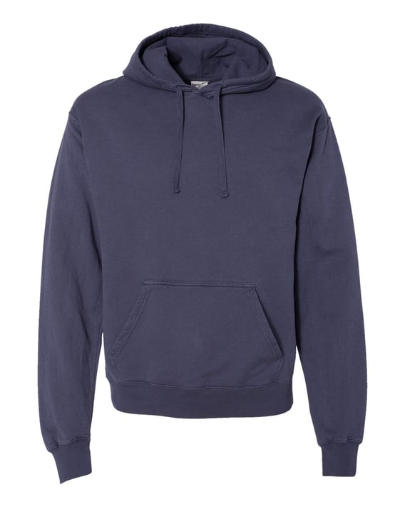 Front view of Garment-Dyed Hooded Sweatshirt