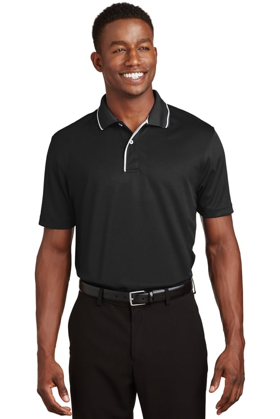 Front view of Dri-Mesh&reg; Polo With Tipped Collar And Piping