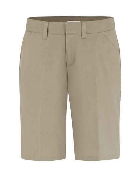 Front view of Women's Flat Front Shorts - Plus