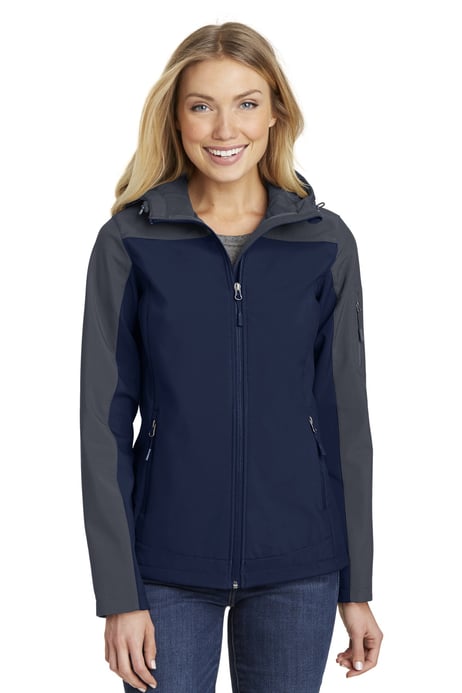 Front view of Women's Hooded Core Soft Shell Jacket