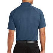 Back view of Crossover Raglan Polo