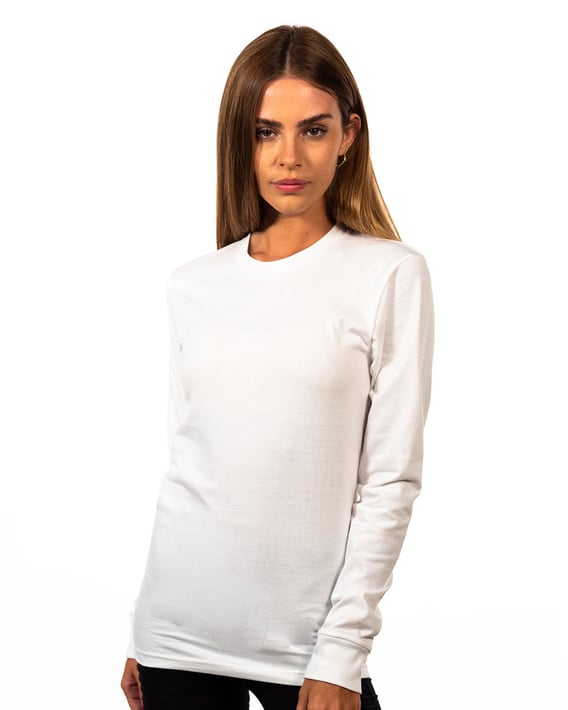 Front view of Unisex Ideal Heavyweight Long-Sleeve T-Shirt