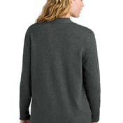 Back view of Women’s Easy Care Open-Front Cardigan Sweater