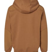 Back view of Mission Quarter-Zip Hooded Pullover