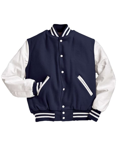 Front view of Varsity Wool Jacket