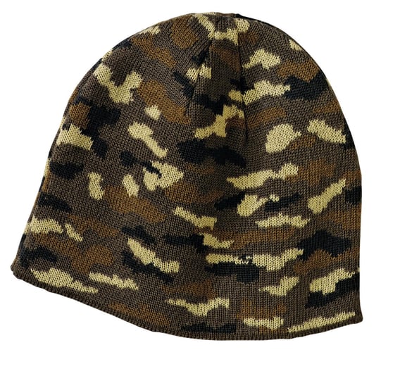 Front view of Camo Beanie Cap