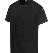 Side view of Women’s Airflow Raglan Chef Coat