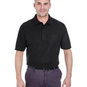 Front view of Adult Whisper Piqué Polo With Pocket