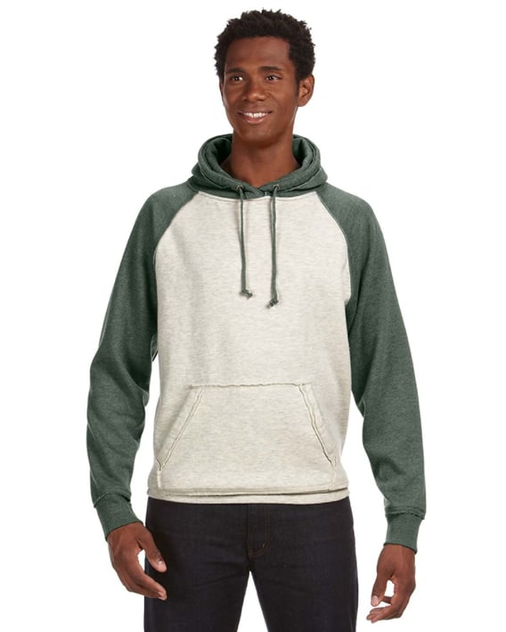Front view of Adult Vintage Heather Pullover Hooded Sweatshirt