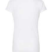 Back view of Women’s Poly-Rich Scoop Neck T-Shirt