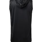 Back view of B-Core Sleeveless Hooded T-Shirt