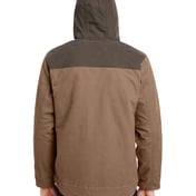 Back view of Men’s 12 Oz. 100% Cotton Canvas Hooded Terrain Jacket