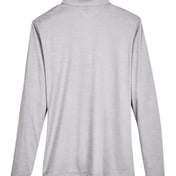 Back view of Women’s Zone Sonic Heather Performance Quarter-Zip Pullover