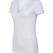 Side view of Women’s Jersey Deep V-Neck Tee