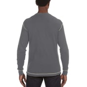Back view of Men’s Vintage Long-Sleeve Thermal T-Shirt