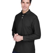 Side view of Pima Piquéé Long Sleeve Polo