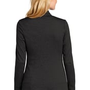 Back view of Ladies Collective Striated Fleece Jacket