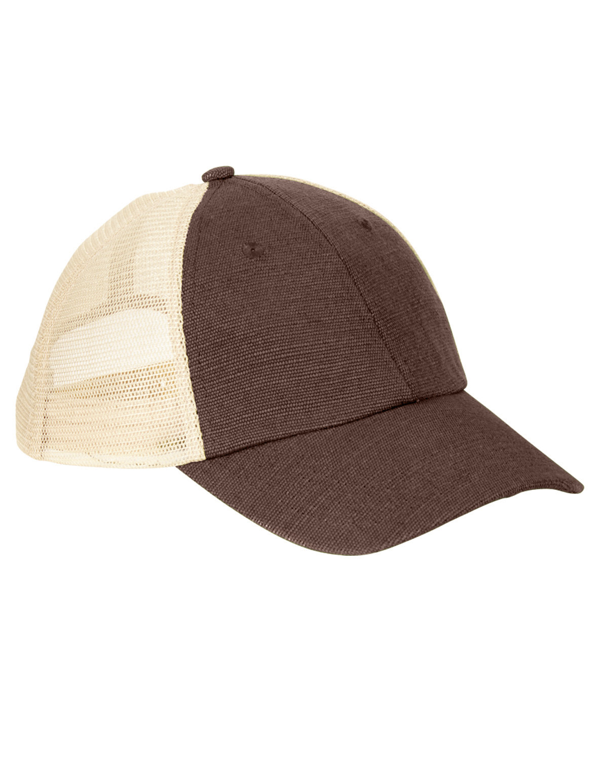 Front view of Washed Hemp Blend Trucker Hat