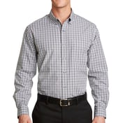 Front view of Long Sleeve Gingham Easy Care Shirt
