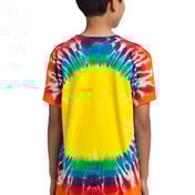 Back view of Youth Window Tie-Dye Tee