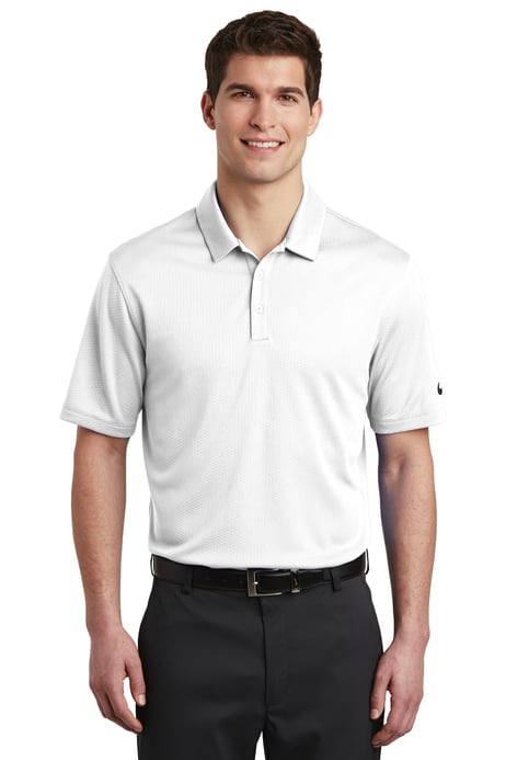 Front view of Dri-FIT Hex Textured Polo
