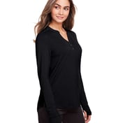 Side view of Women’s JAQ Snap-Up Stretch Performance Pullover