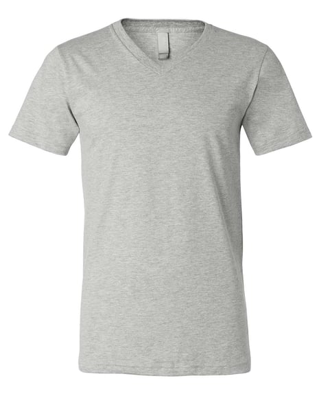 Frontview ofHeather CVC V-Neck Tee