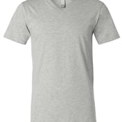 Front view of Heather CVC V-Neck Tee