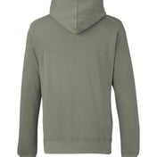 Back view of Pigment-Dyed Fleece Hooded Sweatshirt