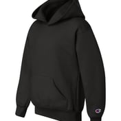 Side view of Powerblend® Youth Hooded Sweatshirt