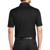 Back view of Performance Fine Jacquard Polo