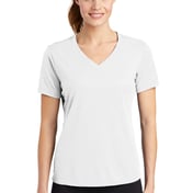Front view of Women’s PosiCharge&reg; RacerMesh&reg; V-Neck Tee