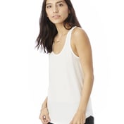 Side view of Ladies’ Shirttail Satin Jersey Tank