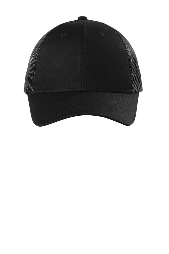 Front view of Low-Profile Snapback Trucker Cap