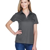 Front view of CrownLux Performance® Ladies’ Plaited Polo