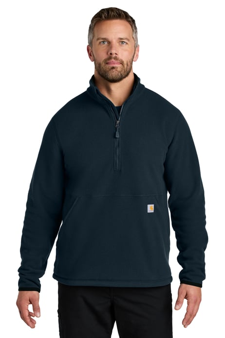 Front view of Textured 1/2-Zip Fleece Jacket
