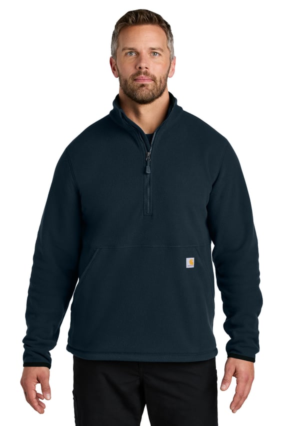Front view of Textured 1/2-Zip Fleece Jacket