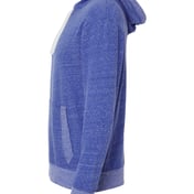 Side view of Harborside Mélange French Terry Hooded Pullover