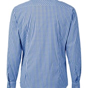 Back view of CrownLux Performance® Gingham Dress Shirt