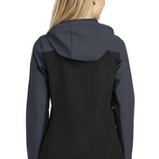 Back view of Women’s Hooded Core Soft Shell Jacket