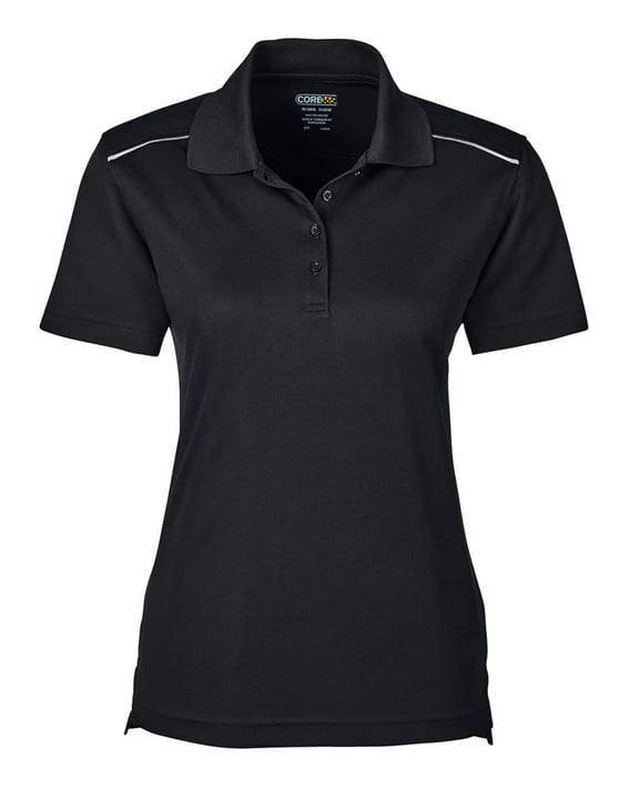 Front view of Women’s Radiant Performance Piquéé Polo With Reflective Piping