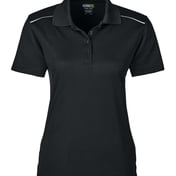 Front view of Women’s Radiant Performance Piquéé Polo With Reflective Piping