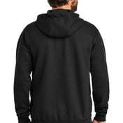 Back view of Midweight Hooded Zip-Front Sweatshirt