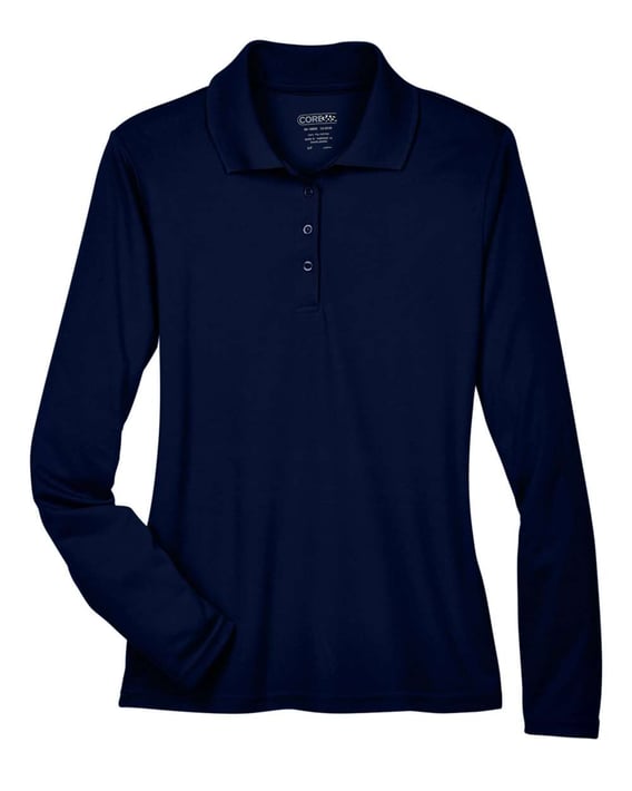 Front view of Women’s Pinnacle Performance Long Sleeve Piquéé Polo