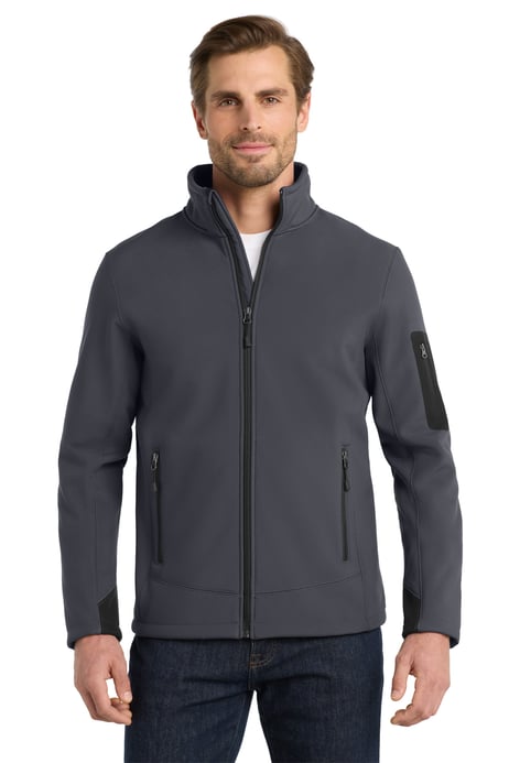 Front view of Rugged Ripstop Soft Shell Jacket