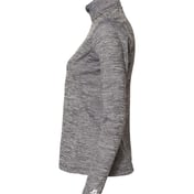 Side view of Women’s Striated Quarter-Zip Pullover