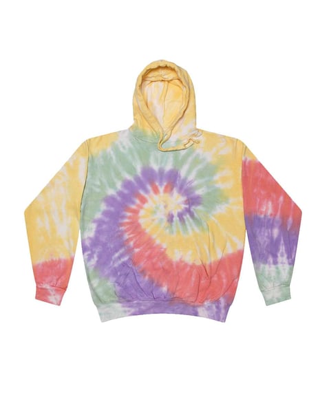 Front view of Tie-Dyed Hooded Sweatshirt