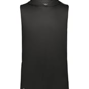 Front view of CoolCore® Sleeveless Hooded T-Shirt